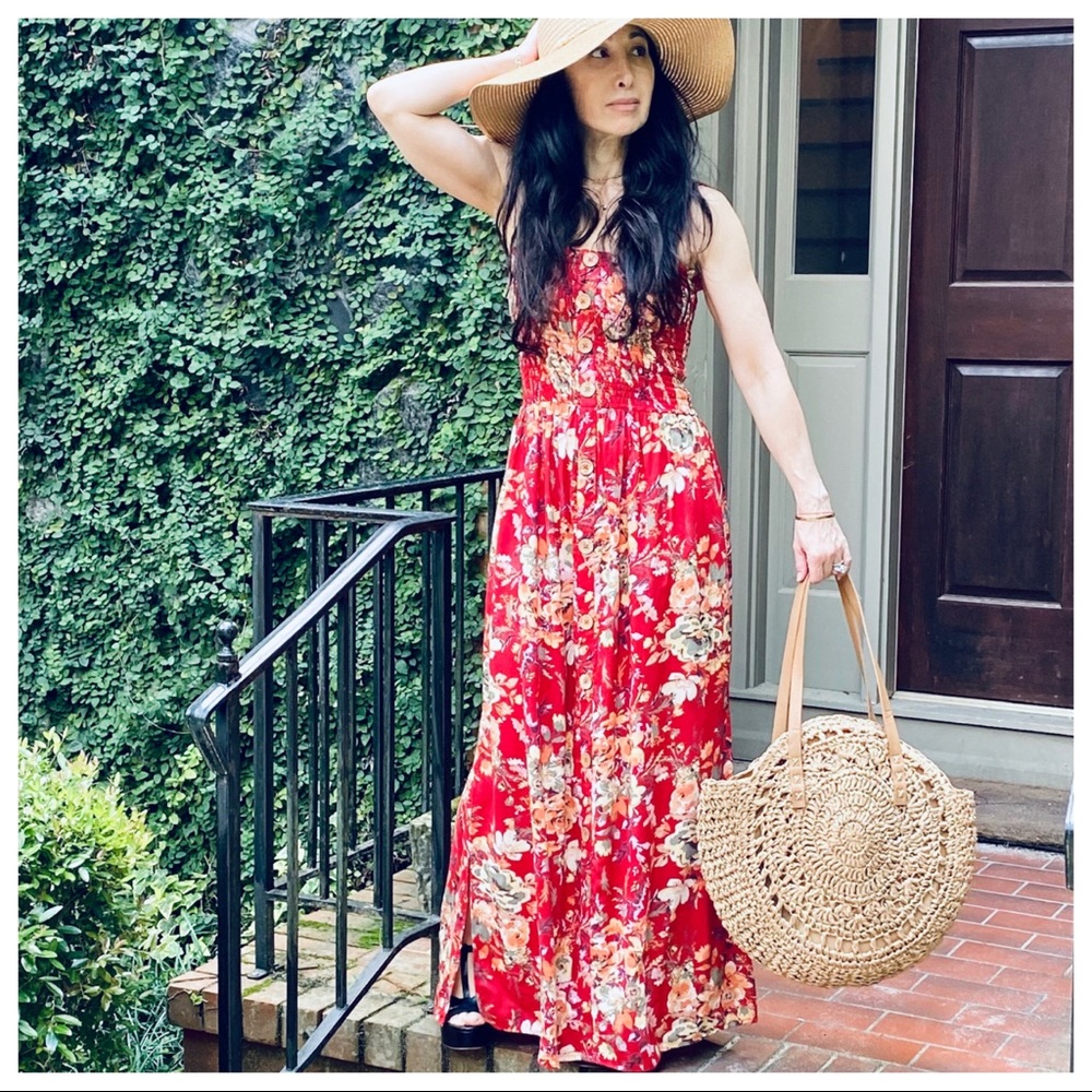 ✨LAST ONE✨SUMMER PRINT SLEEVELESS MAXI DRESS - Picture 3 of 8